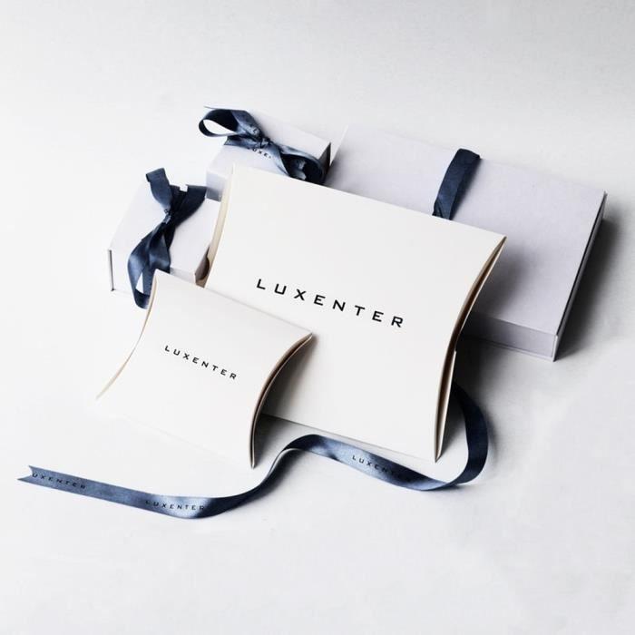 Boucle D'oreille - LUXENTER - Moyenne - Argent 925 - Zirconium - Courbée