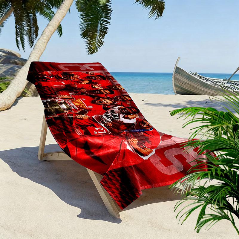 Bayern Players Print Beach Towel, Large Soft Quick Dry Towel for Beach Camping Swimming