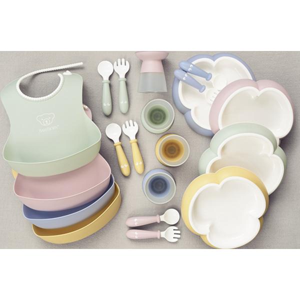 BabyBjorn Baby Lätzchen Lätzchen Starter Set 2 Stück, Puderrosa, 2 Stück