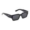 Prada Full Frame Detail Acetate Square Sunglasses Unisex sunglasses Black SPRB17_E16K_FE08Z_C_054