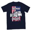 Hot Rod Grandpa - Back Print - Classic Unisex Crewneck T-shirt