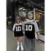 Unisex Casual Loose Fit American High Street Basketball Jersey T-shirt