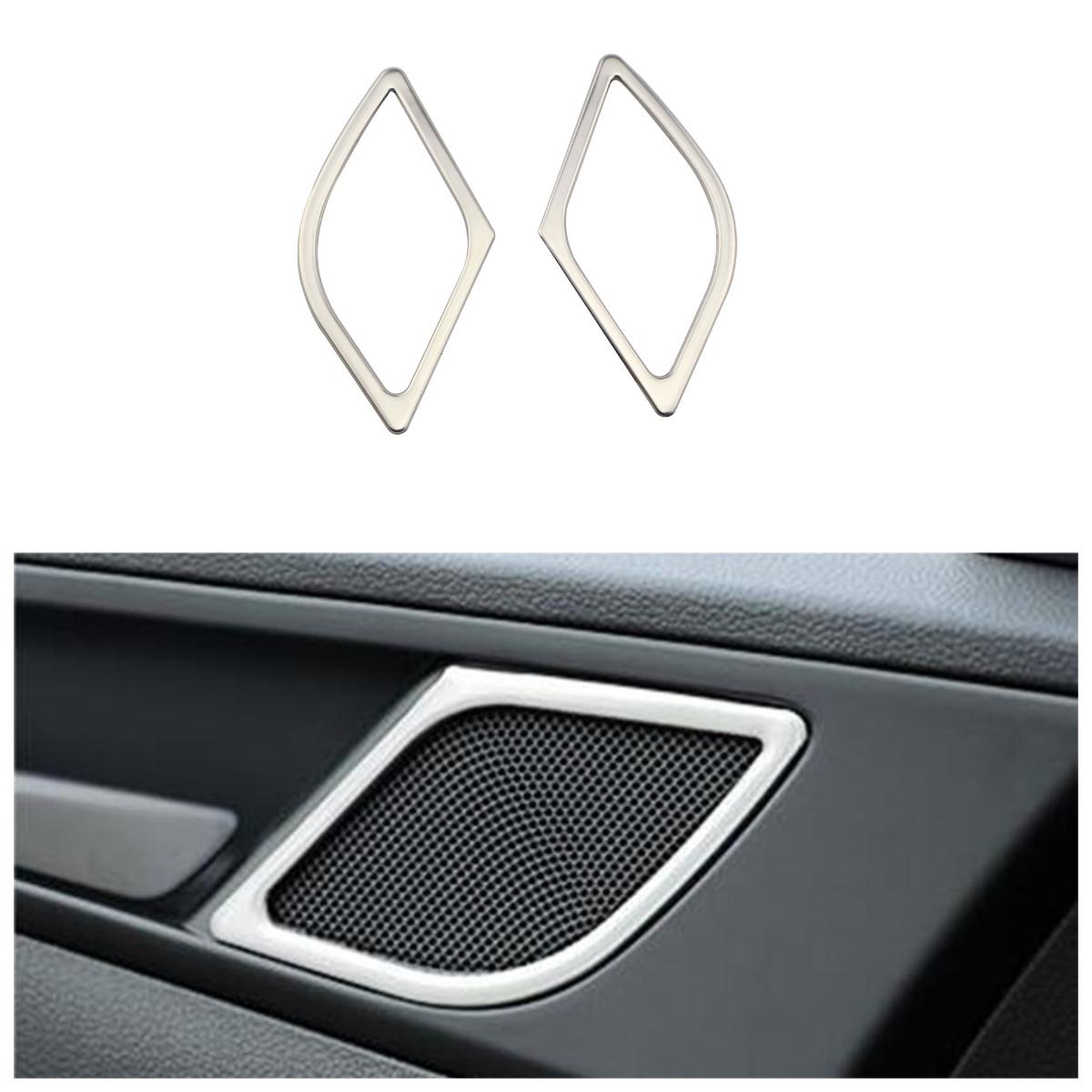 

2pcs Stainless Steel Car Front Door Up Speaker Sticker Cover Trim for Hyundai Tucson 2015 - 2020 Car Styling Accessories серебряный