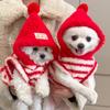 New Year's Unshorn Little Red Riding Hood Fleece Pet Dog and Cat Winter and Autumn Clothing and Accessories