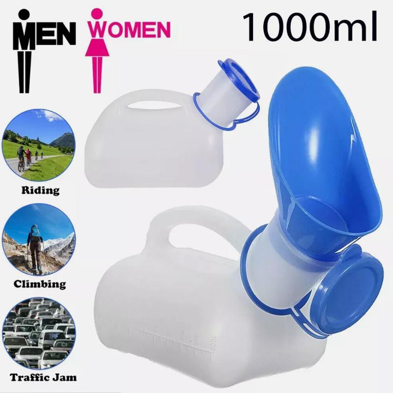 

Мужской и женский портативный писсуар для путешествий, кемпинга, автомобиля, туалета, бутылки для мочи, 1000 мл