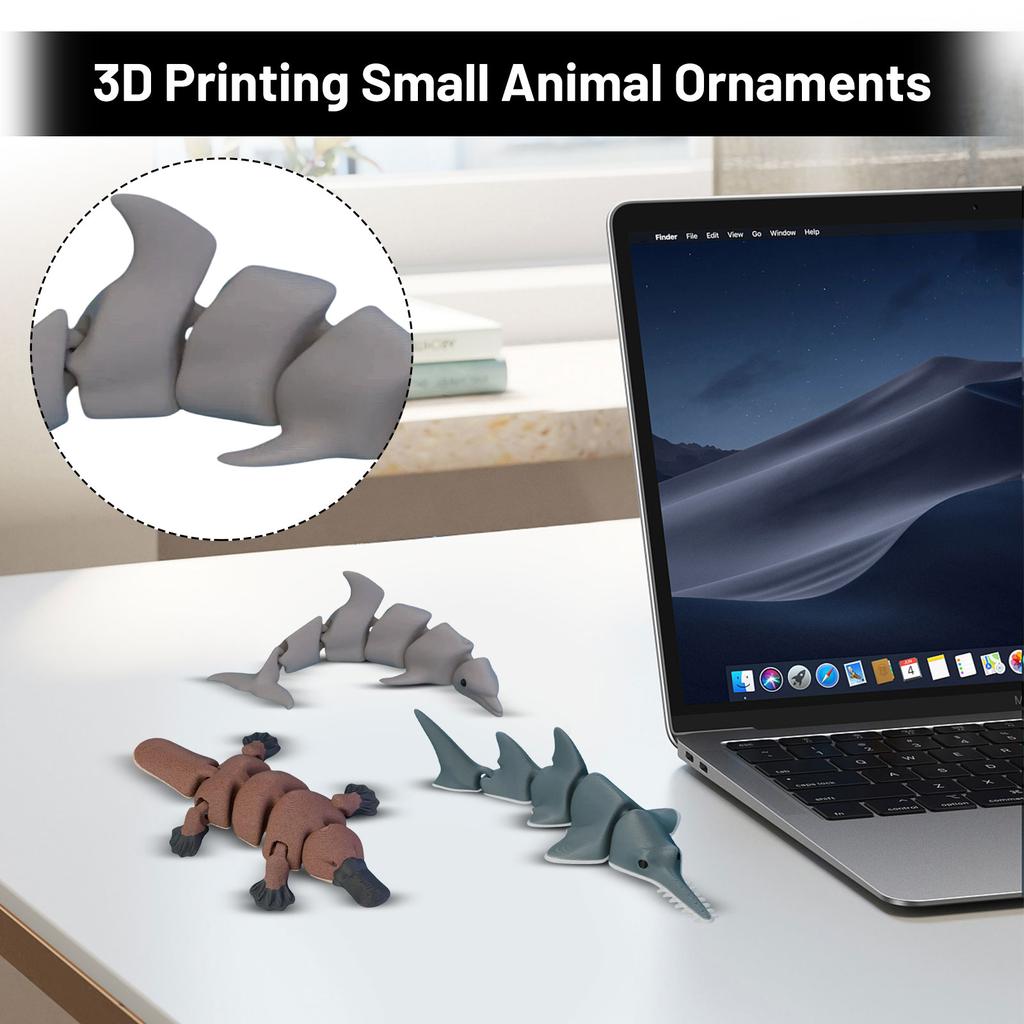 3D-gedrucktes flexibles Gelenktier-Modell Lernspielzeug Interaktive artikulierte Figur für Lern- und Ausstellungszwecke
