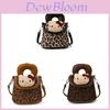 Hello Kitty Leopard Print Pu Crossbody Bag For Women With Mobile Pocket For Daily Commute