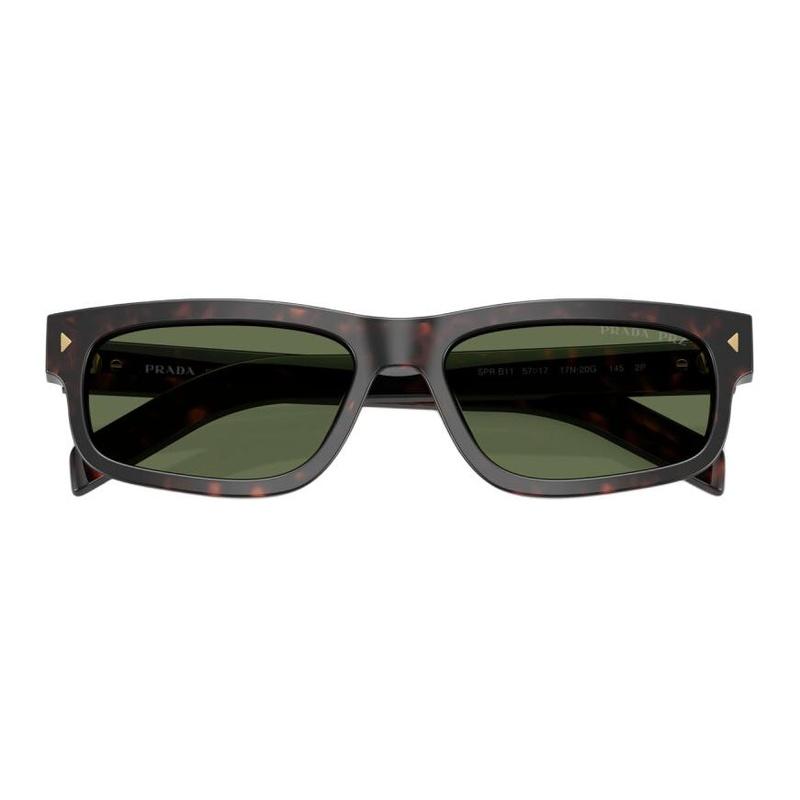 Prada Logo Acetate Square Sunglasses Men's Tortoise Tortoiseshell Color 57 Basic Packaging-glasses Case + Packaging Box