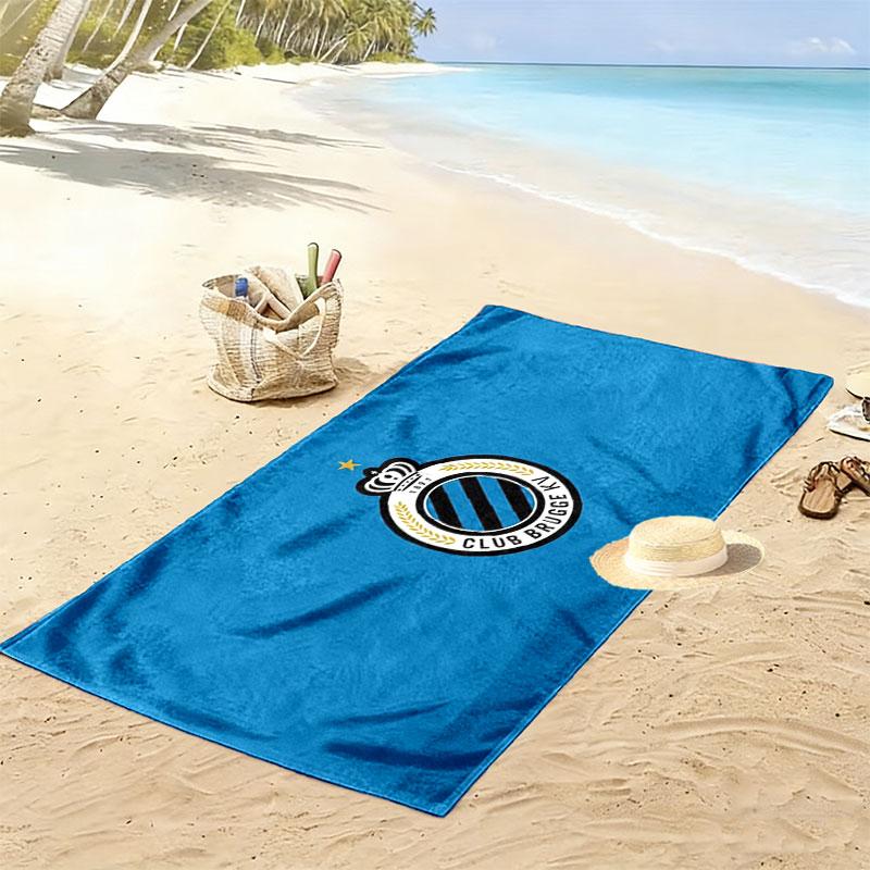 Asciugamano da Spiaggia Stampato Club Brugge K.V, Asciugamano Grande Morbido ad Asciugatura Rapida per Spiaggia Campeggio Nuoto
