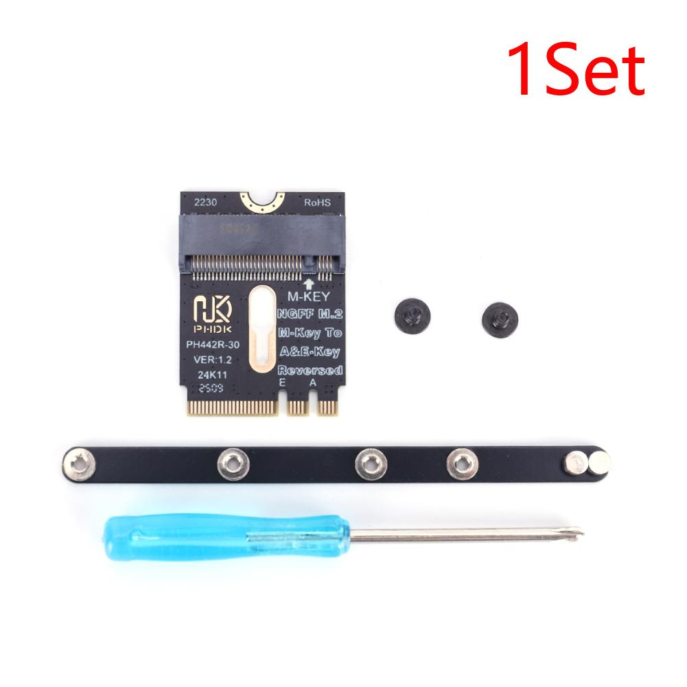 

NGFF A+E-Key Male To NVME M-key Female Extension PCI-E 4.0 Adapter M2 WIFI Interface for 2230 2242 2260 2280 NVME SSD