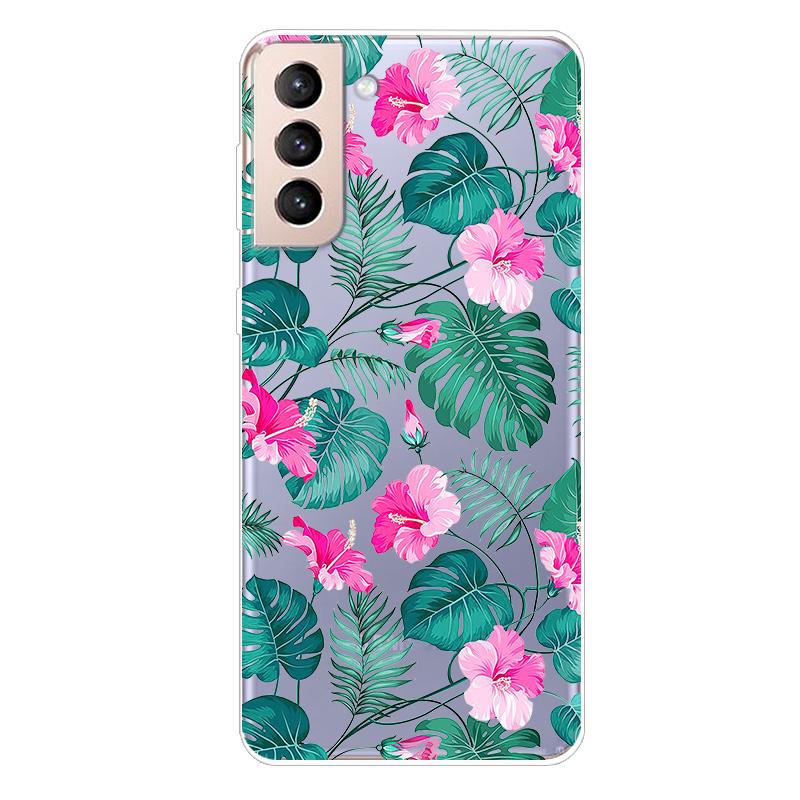 For Samsung S21 FE Case TPU Silicone Soft Clear Case for Samsung Galaxy S 21 / S21 Plus 5G Cover S21 Ultra FE Transparent Coque