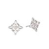 1 Pair of Fashionable Women's Accessories, Stainless Steel Material, Hollow Style, Witch Knot Shaped Earrings