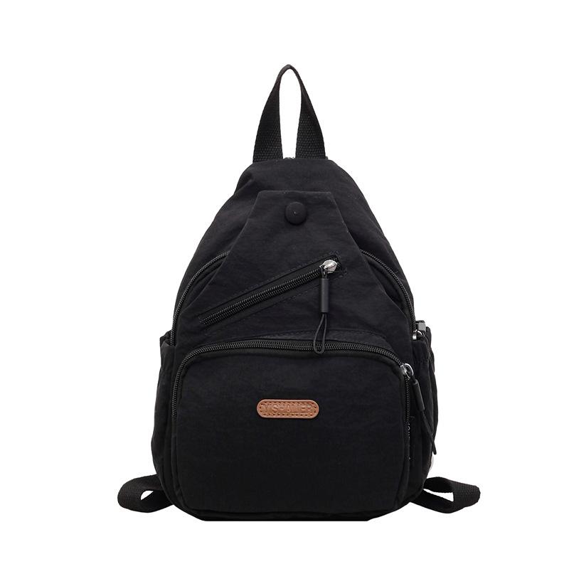Schoolbag1011 Backpack Women's Fashionable Casual Multifunctional Small Backpack 1011 Summer Japanese & Korean Style Multi-Pocket Commuter Bag
