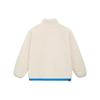 Li Ning BADFIVE Sherpa Coat Color Block Patchwork Pocket Detail Thickened And Fleece Lined Thermal Jacket Men's Ecru AFDSA67-1
