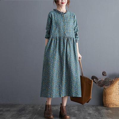 Women Dress Long Sleeve Plus Size