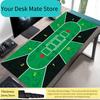 Texas Holdem Poker Table Desk Mat NonSlip Rubber Base Washable Cloth Surface Large Mouse Pad
