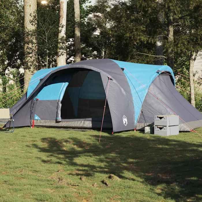 VidaXL Tente familiale à dôme 6 personnes bleu imperméable 4009468