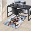 1pc Hedgehog Sledding Chair Mat - Anime Cartoon Design, Winter Wonderland Decor, Non-Slip Office Rug for Home and Workplace.C057