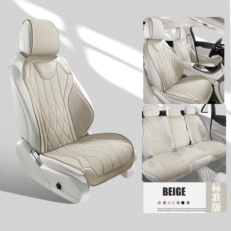 2026 Breathable Universal Car Seat Covers Suede Leather Seat Cushion Saddle Pad Accessories For Mercedes Benz w211 w212 W213