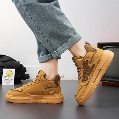 High Quality Luxury Men Shoes 2025 Autumn New Sports  Platform Casual Shoes Men Fashion Khaki Casual Sneakers Zapatillas Hombre