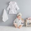 Fluffy Baby Bathrobe & Towel Set | Newborn Photography Props | Soft Infant Photo Shoot Costume for Studio Wear