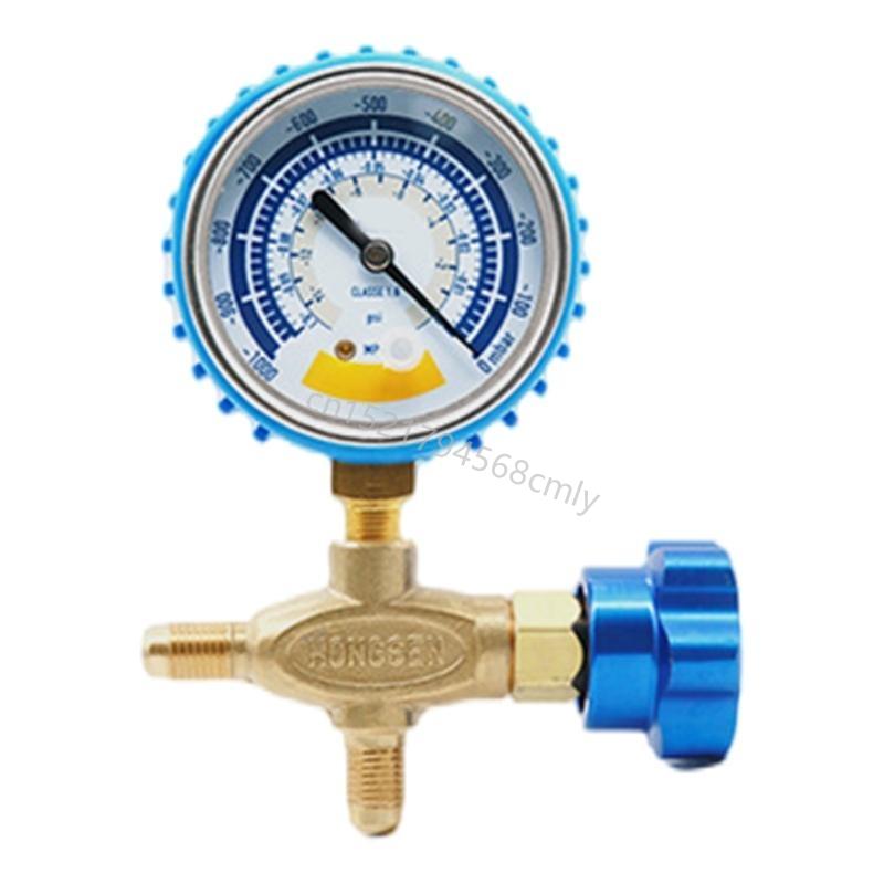Pressure Gauge Accurate Air Gauge Instrument for Vacuum Pumps 0-1000mbar Gauge 1/8 Connector Vacuum Gauge 6XDE