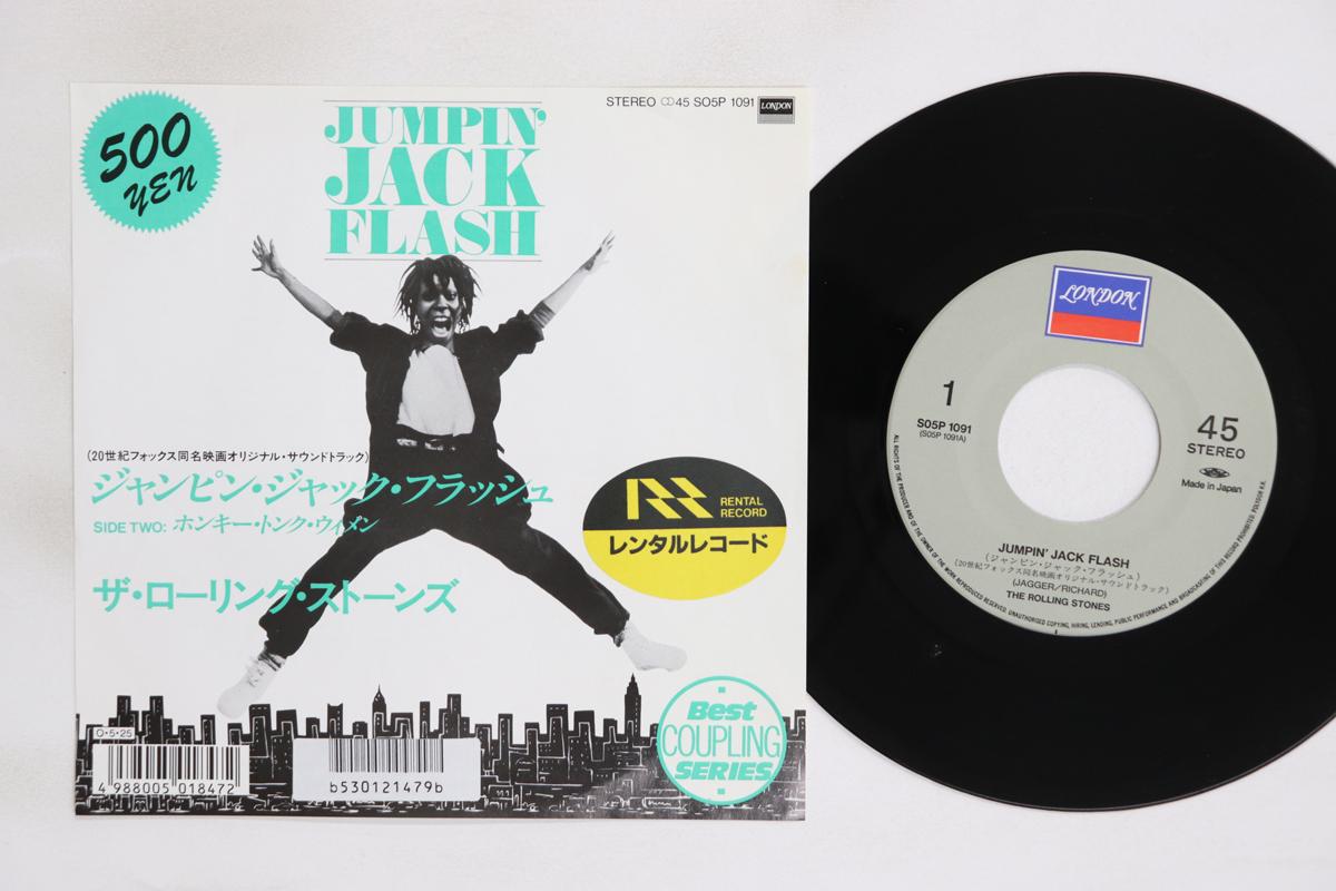 

7inch Record ROLLING STONES Jumpin Jack Flash Honky Tonk Wom SO5P1091 LONDON 1987 Japan Rock Used
