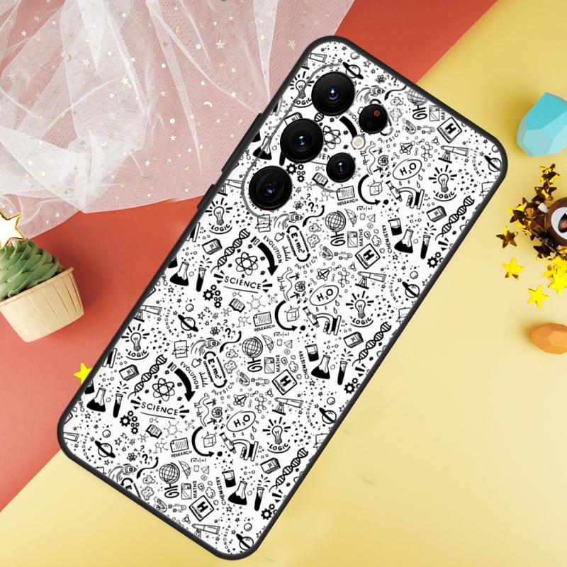 Vintage Chemielabor Handyhülle Für Samsung Galaxy S25 FE S23 S21 S20 S22 S24 S26 Ultra S10 S26 Plus Hülle Coque