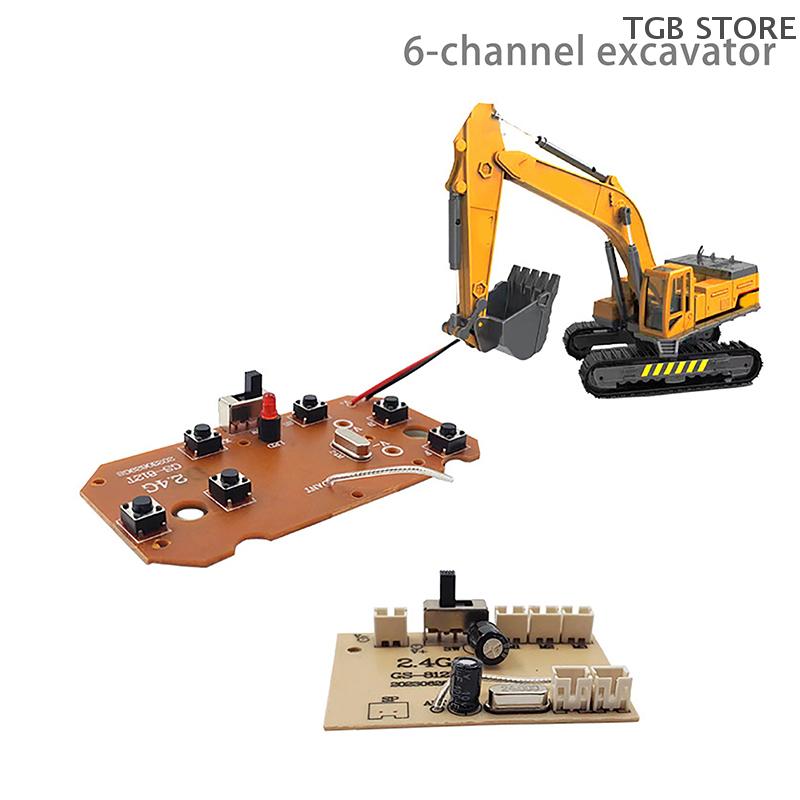 1Set 6CH 27MHz 2.4G Remote Control Circuit PCB Transmitter Receiver Board For RC Car Remote Control Toys Parts