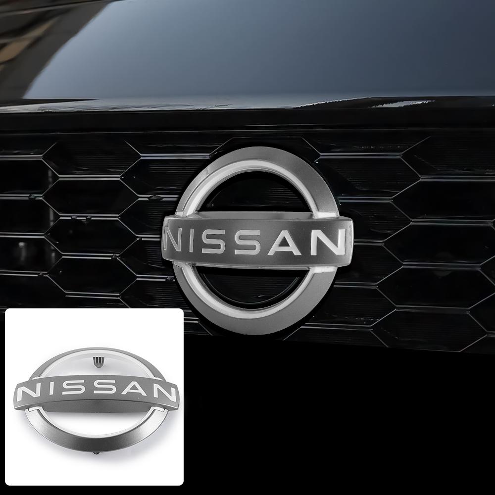 ABS Car Front And Rear Grille Trunk Logo Badge Replacement Accessories For Nissan Nismo X-Trail 1 Note Leaf Qashqai Sentra Juke