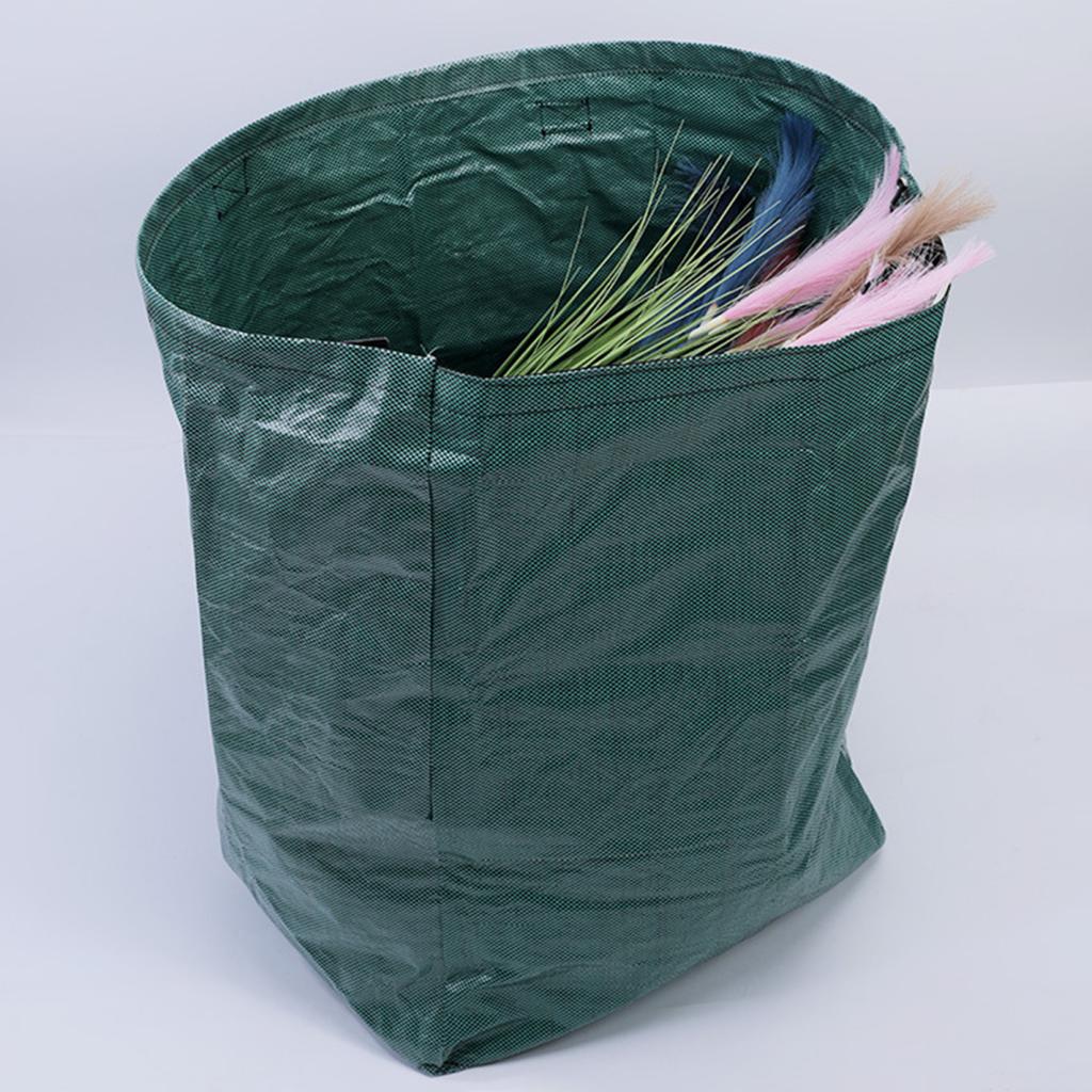 Yousheng Sac pentru deșeuri de grădină Saci de colectare a buruienilor din frunze, reutilizabile, cu mânere întărite, peluză, frunze căzute, saci de gunoi pentru încărcarea frunzelor și a gunoiului