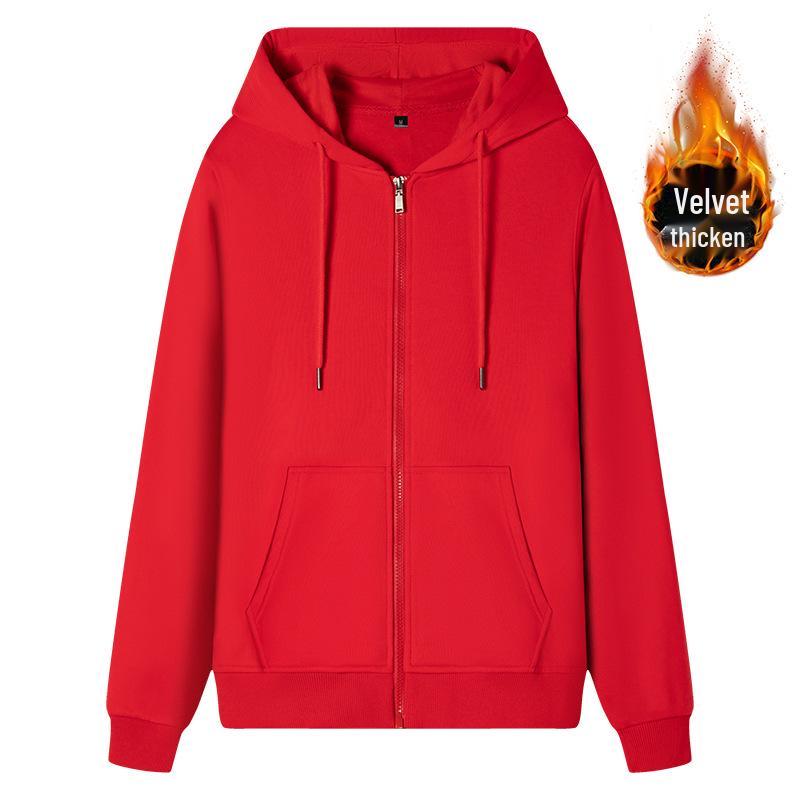 Men's 100% Cotton Hooded Zipper Cardigan Sweatshirt - 2025 Autumn/Winter Casual Loose Fit Jacket for Couples