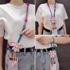 1Pcs Lanyard Rope Decorative Pendant Accessories Creative Cartoon Flower Phone Universal Lanyard Crossbody Long Rope