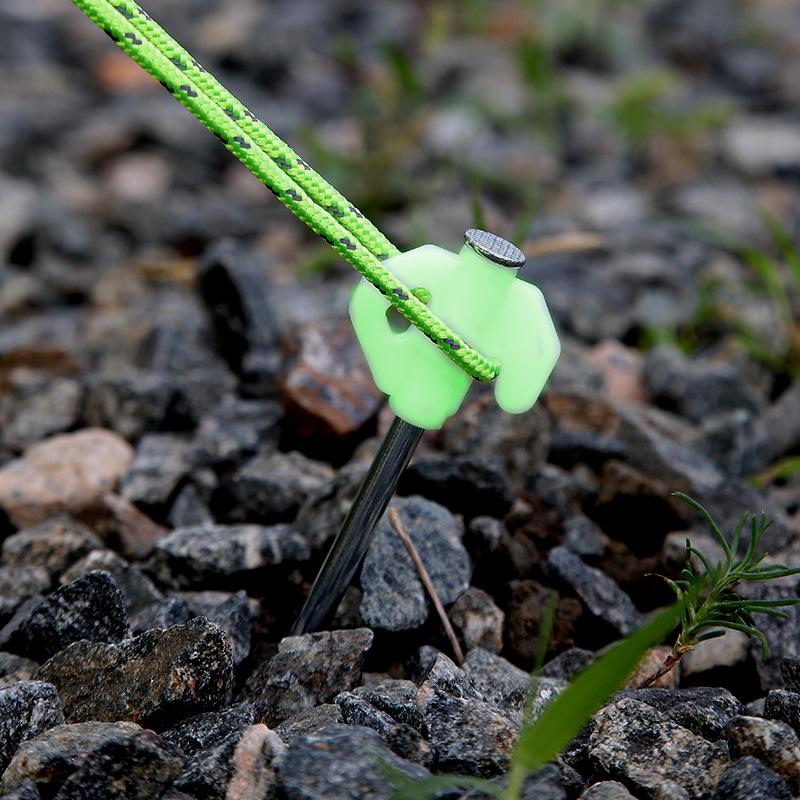 AYXSEE Fluorescent Camping Tent Stakes - 20cm High-Strength Steel Ground Stakes Other