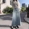 Women's High-Waisted Denim Fishtail Midi Skirt - Spring/Summer 2026 Collection