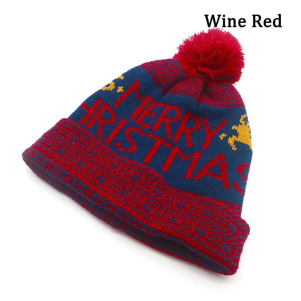 Pompom Knitted Beanies Elk Ski Cap New Casual Cap Gift