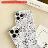 Black and White Butterfly Floral Pattern Phone Case All inclusive film hard phone case, compatible with iPhone 18 Pro Max 17 16 15 14 13 12 11