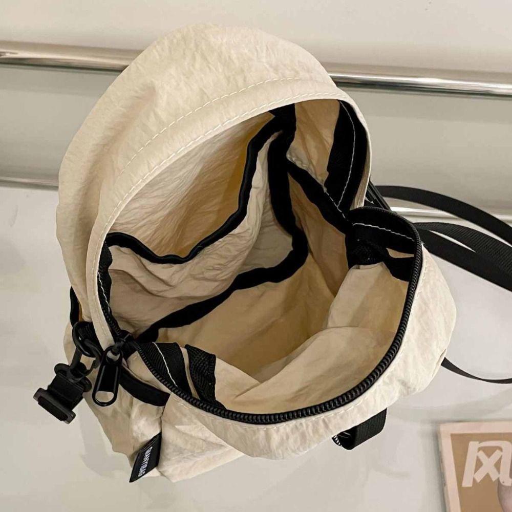 Coin Pouch Drawstring Crossbody Bag Sports Mobile Phone Pack Portable Nylon Shoulder Bag  Travel