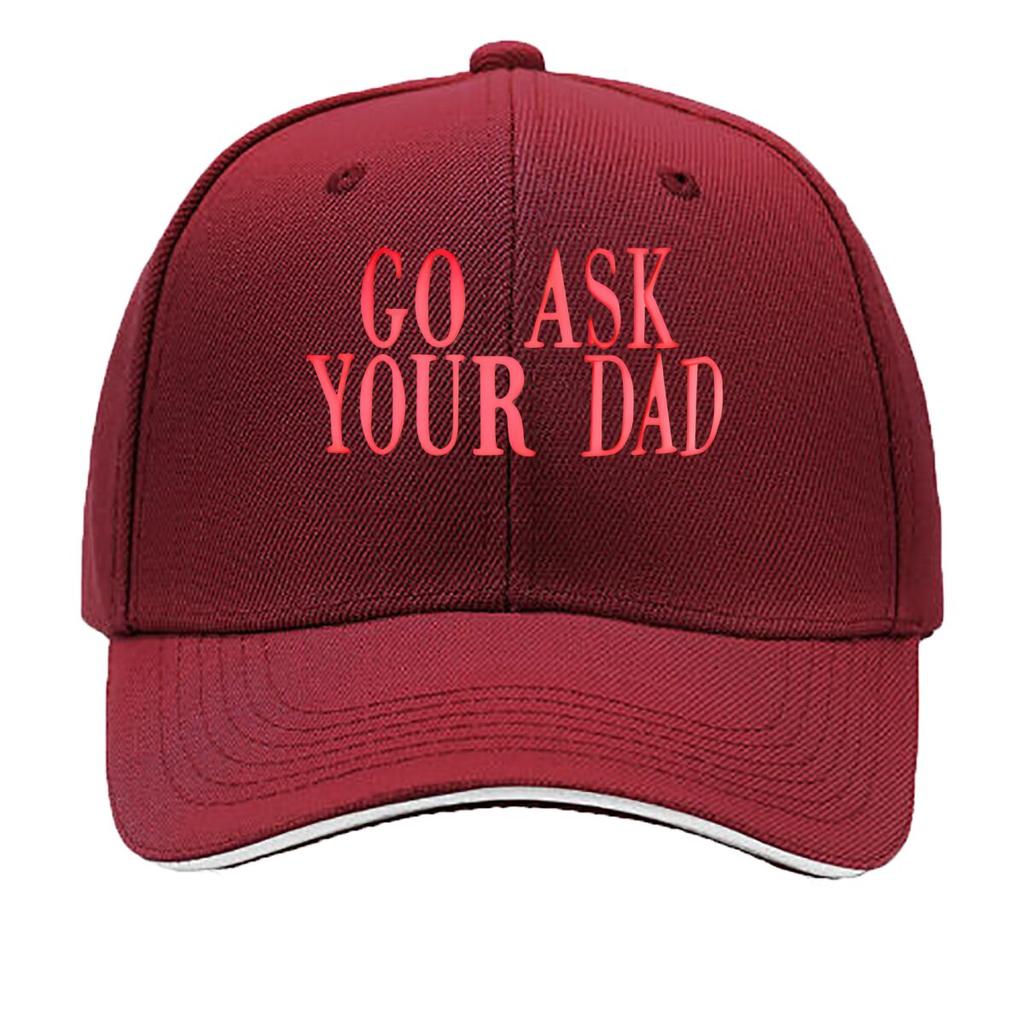 GOASK YOUR DAD Adjustable Snapback Lightweight Breathable Unisex Hat for Unisex Women YK Style S Sandwich Baseball Cap