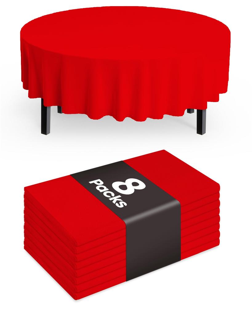 Pureegg Plastic Table Cloth Disposable 8 Pack, 54 x 108 Inch Table Cloths, Graduation Decorations Class of 2025, Graduation Party Tablecloths,