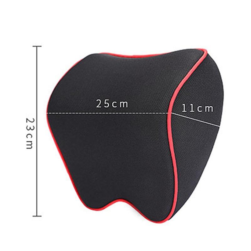 1Pcs PU Leather Knitted Car Pillows Headrest Neck Rest Cushion Support Seat Accessories Auto Black Safety Pillow Universal Decor