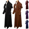 Medieval Retro Mens Steampunk Trench Coat Gothic Jacket Costume Cosplay