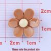 Glossy Six-Petal Flower Resin Accessory: DIY Cream Glue Phone Case Ornament, Hair Clip, and Drop Oil Headdress Material.