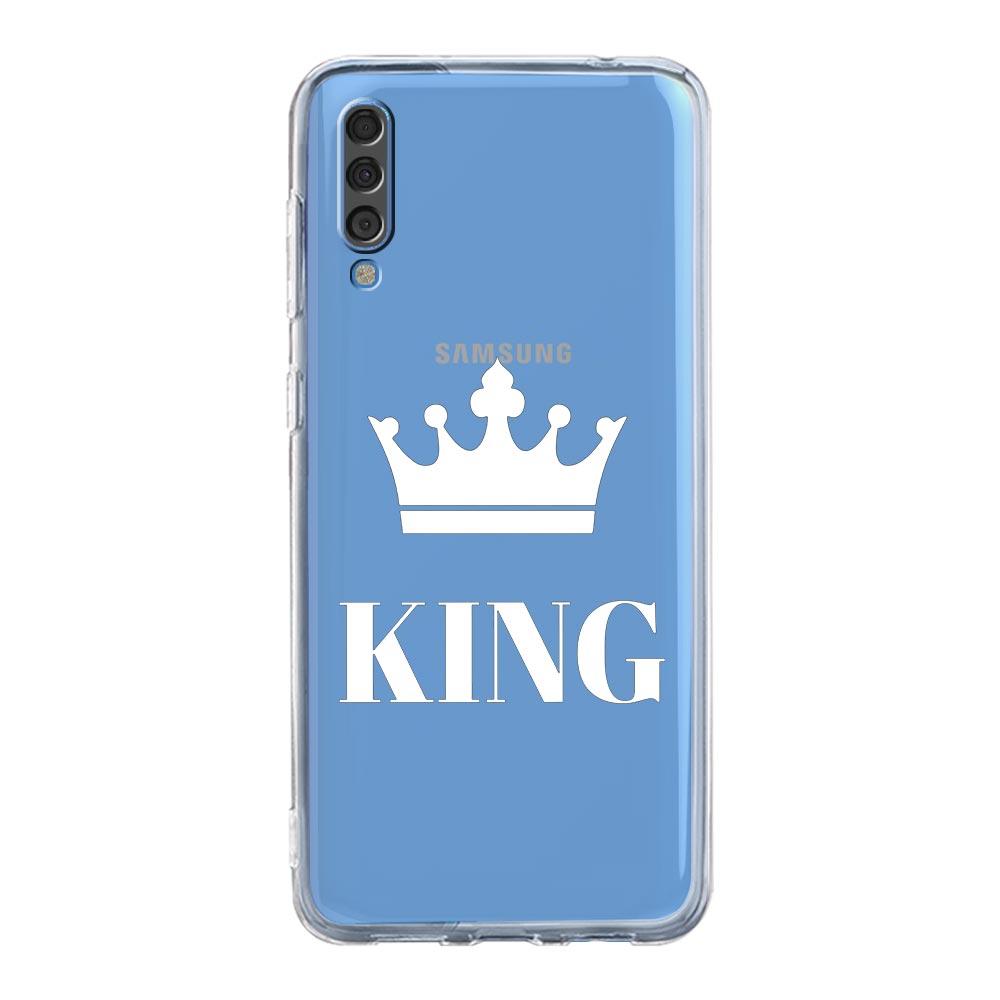 Phone Case For Samsung A14 5G A12 A22 A32 A34 A42 A52 A54 A50 A70 A72 A40 A20E A10S A20S A02S A04S Couple Style Crown king Queen