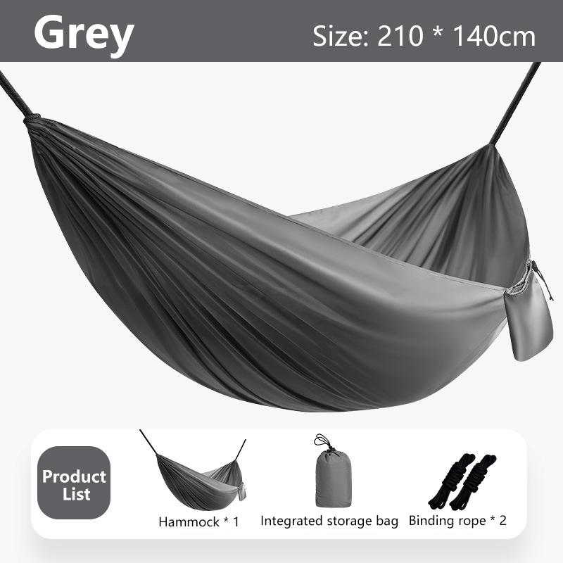 1Set Hammock With Straps And Storage Bag, Lightweight And Durable Textile Material Suitable For Beach Picnics And Hiking Trips