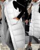 Women's 2023 Casual Hooded Mid-Length Solid Color Zipper Vest Coat