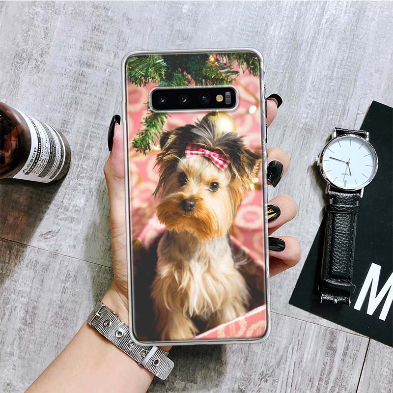 Yorkshire Terrier Dog Puppy Phone Case For Samsung Galaxy S20 FE S10 Plus S21 S22 Ultra S10E S9 S8 S7 Edge J4 + Fundas Cover