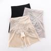 Women's Summer Lightweight Lace Ice Silk 10A Bacteriostatic Crotch Traceless Anti Slip High Waist Belly Retraction Safety Panties