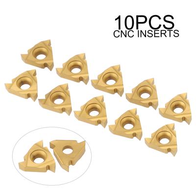 16ER AG60 External Thread Turning Tool Carbide Insert 10 PCS Steel Processing CNC Metal Lathe Tool Cutting Turning Inserts Set