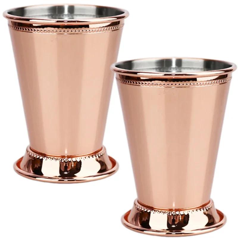 Tazza Mint Julep da 380ml Acciaio Inossidabile Tazza da Cocktail Tazza per Bevande Miste Martini Mojito Bevanda Bar Festa Bicchieri da Birra Julep Bar Bicchiere da Vino per uso quotidiano